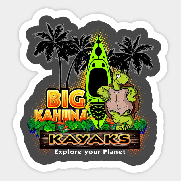 Kahuna Kayaks Sticker by Digitanim8tor